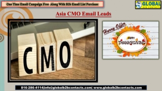 Asia CMO Email Leads