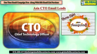 Asia CTO Email Leads