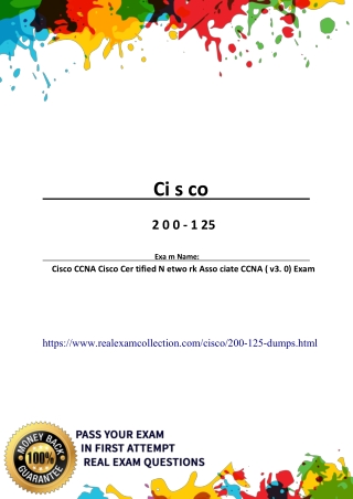 2020 Latest Cisco 200-125 Exam Questions - 200-125 Dumps