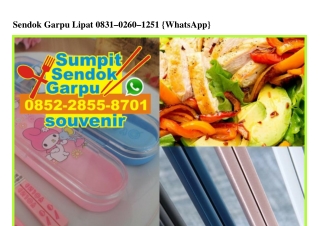 Sendok Garpu Lipat 083I.0260.I25I[wa]