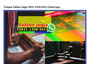 Tempat Sablon Jogja O831.13O8.5614[wa]