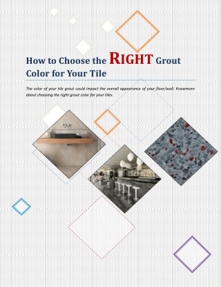 How to Choose the RIGHT Grout Color for Your Tile