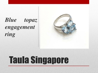 Express your love with blue topaz engagement ring