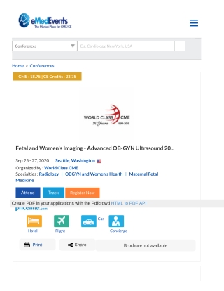 Fetal and Women's Imaging - Advanced OB-GYN Ultrasound 2020