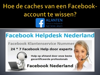 Hoe de caches van een Facebook-account te wissen?