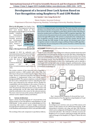 Development of a Secured Door Lock System Based on Face Recognition using Raspberry Pi and GSM Module