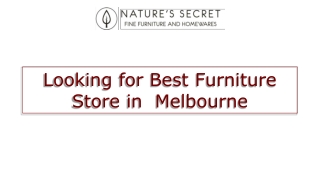 Looking for Best Furniture Store in Melbourne
