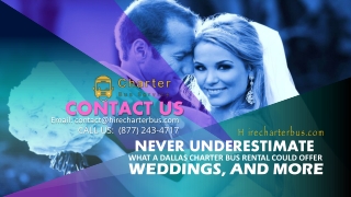 Never Underestimate What a Dallas Charter Bus Rental Could Offer Weddings, and More