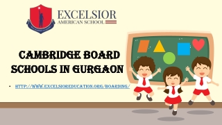 Cambridge board schools in Gurgaon