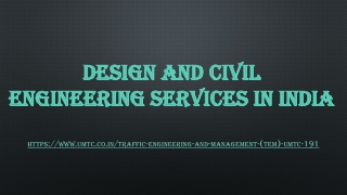 Design and civil engineering Services in India