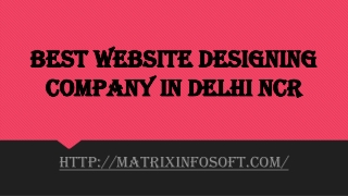 Best website designing company in Delhi NCR