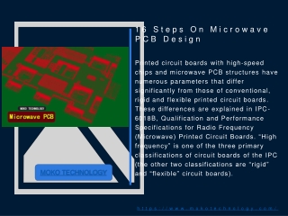 The Most Important 16 Steps On Microwave PCB Design