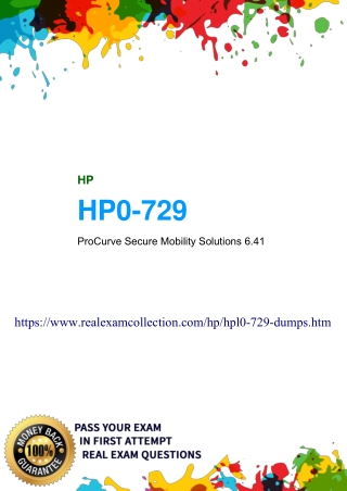 2020 Valid HP HP0-729 Exam Questions