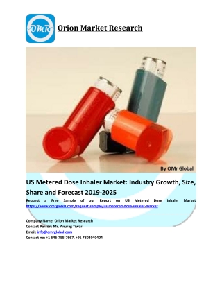 US Metered Dose Inhaler Market Size, Share and Forecast to 2025