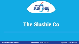 Buy Slushie Machine Melbourne & Sydney | Slushieco