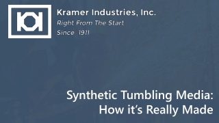 Synthetic Tumbling Media: How it’s Really Made