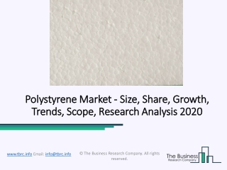 Polystyrene Market Competitive Analysis, Future Prospects And Forecast 2023