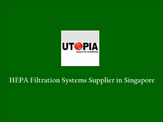 HEPA Filtration Systems Supplier