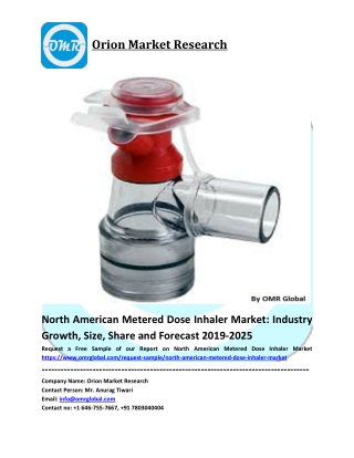 North American Metered Dose Inhaler Market Size, Industry Trends, Share and Forecast 2019-2025