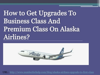 Alaska Airlines upgrade to first class