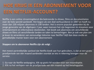 Netflix helpdesk als je de beste deal wilt