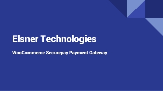WooCommerce Secure Pay Payment Gateway