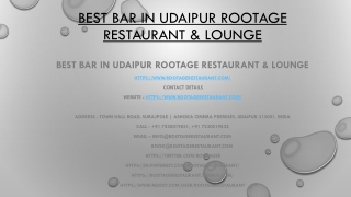 Best Bar in Udaipur