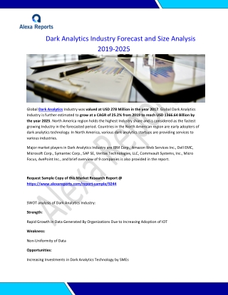 Dark Analytics Industry Forecast and Size Analysis 2019-2025