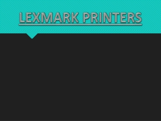 Lexmark Printer Support