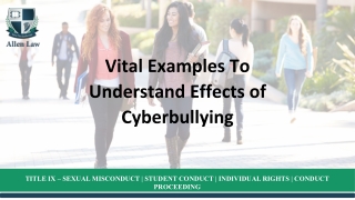 Vital Examples To Understand Effects of Cyberbullying