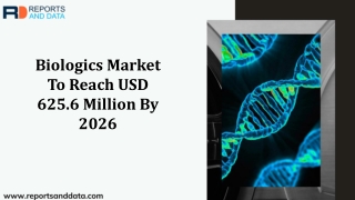 Biologics Market Demand, Cost Structures To 2019- 2026