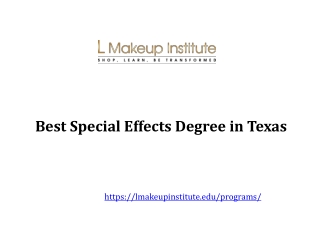 Best Special Effects Degree in Texas