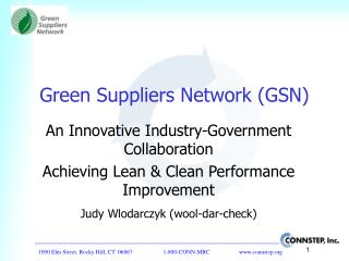 Green Suppliers Network (GSN)
