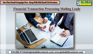 Financial Transaction Processing Mailing Leads