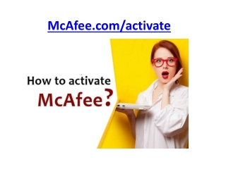 Mcafee.com/activate