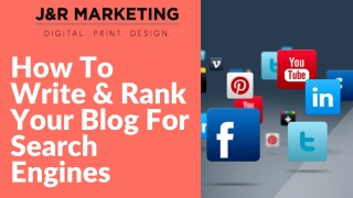 Learn How to Write & Rank Your Blog For Search Engines