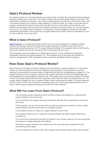 Gaia’s Protocol Review – Does It Really Works? Truth Revealed!