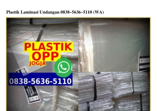 Plastik Laminasi Undangan Ô8385636511Ô[wa]