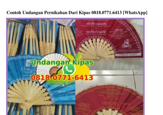 Contoh Undangan Pernikahan Dari Kipas 081807716413[wa]