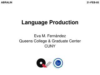 Language Production