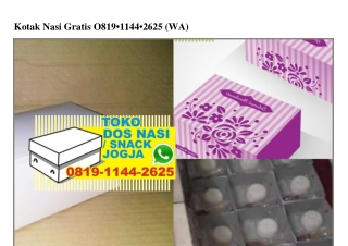 Kotak Nasi Gratis O819-1144-2625[wa]
