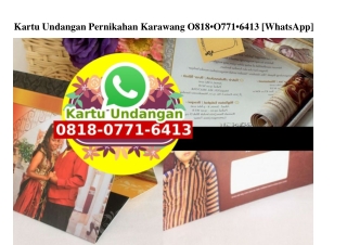 Kartu Undangan Pernikahan Karawang Ö818.Ö771.6413[wa]