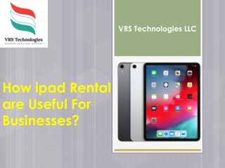How ipad Rental are Useful For Businesses?