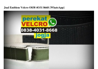 Jual Emblem Velcro 0838.4031.8668[wa]