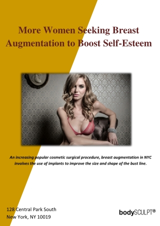 More Women Seeking Breast Augmentation to Boost Self-Esteem
