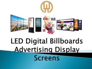 LED Digital Billboards Advertising Display Screens