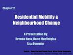 Residential Mobility Neighbourhood Change