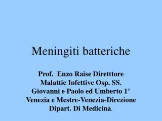 Meningiti batteriche