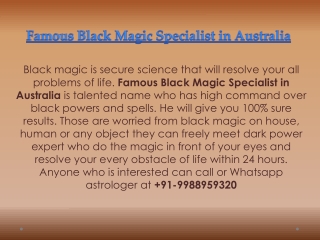 91-9988959320 Top Black magic specialist in Chennai