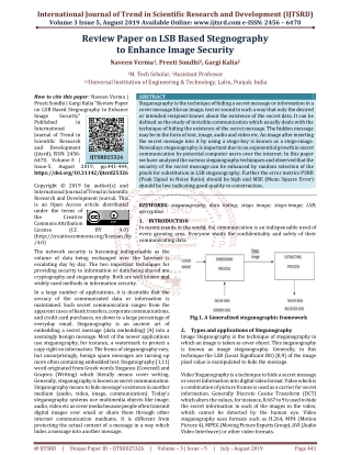 Review Paper on LSB Based Stegnography to Enhance Image Security